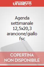 Agenda settimanale 12,5x20,3 arancione/giallo fsc art vari a
