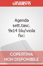 Agenda sett.tasc. 9x14 blu/viola fsc: art vari a
