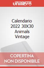 Calendario 2022 30X30 Animals Vintage articolo cartoleria