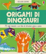 Origami di dinosauri 75 fogli decorati e un libro di istruzioni passo passo articolo cartoleria di Bowman Lucy