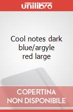 Cool notes dark blue/argyle red large art vari a