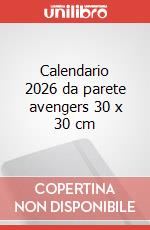 Calendario 2026 da parete avengers 30 x 30 cm art vari a