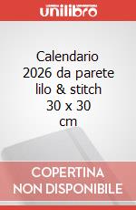 Calendario 2026 da parete lilo & stitch 30 x 30 cm art vari a