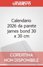 Calendario 2026 da parete james bond 30 x 30 cm