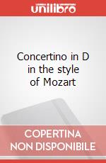 Concertino in D in the style of Mozart articolo cartoleria di Millies Hans M.