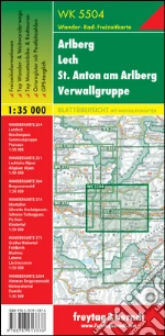 Arlberg Lech St. Anton Verwall Alps 1:35.000 art vari a