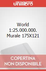 World 1:25.000.000. Murale 175X121 art vari a