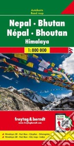 Nepal Bhutan 1:800.000 articolo cartoleria