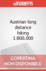 Austrian long distance hiking 1:800.000 articolo cartoleria