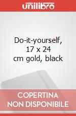 Do-it-yourself, 17 x 24 cm gold, black art vari a