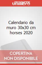 Calendario da muro 30x30 cm horses 2020 articolo cartoleria
