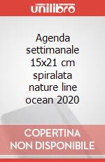 Agenda settimanale 15x21 cm spiralata nature line ocean 2020 articolo cartoleria