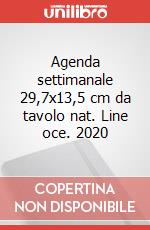 Agenda settimanale 29,7x13,5 cm da tavolo nat. Line oce. 2020 articolo cartoleria