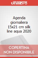 Agenda giornaliera 15x21 cm silk line aqua 2020 articolo cartoleria