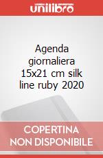 Agenda giornaliera 15x21 cm silk line ruby 2020 articolo cartoleria
