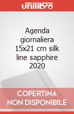 Agenda giornaliera 15x21 cm silk line sapphire 2020 articolo cartoleria
