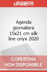 Agenda giornaliera 15x21 cm silk line onyx 2020 articolo cartoleria