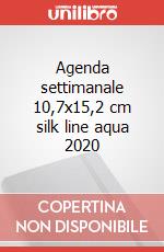 Agenda settimanale 10,7x15,2 cm silk line aqua 2020 articolo cartoleria