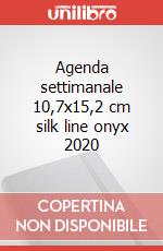 Agenda settimanale 10,7x15,2 cm silk line onyx 2020 articolo cartoleria