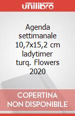 Agenda settimanale 10,7x15,2 cm ladytimer turq. Flowers 2020 articolo cartoleria