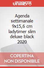 Agenda settimanale 9x15,6 cm ladytimer slim deluxe black 2020 articolo cartoleria