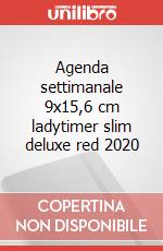 Agenda settimanale 9x15,6 cm ladytimer slim deluxe red 2020 articolo cartoleria