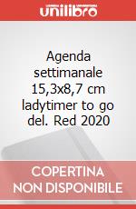 Agenda settimanale 15,3x8,7 cm ladytimer to go del. Red 2020 articolo cartoleria