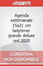 Agenda settimanale 15x21 cm ladytimer grande deluxe red 2020 articolo cartoleria