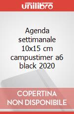 Agenda settimanale 10x15 cm campustimer a6 black 2020 articolo cartoleria