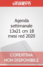 Agenda settimanale 13x21 cm 18 mesi red 2020 articolo cartoleria