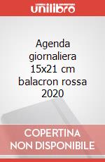 Agenda giornaliera 15x21 cm balacron rossa 2020 articolo cartoleria