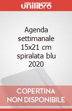 Agenda settimanale 15x21 cm spiralata blu 2020 articolo cartoleria
