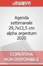 Agenda settimanale 29,7x13,5 cm alpha argentum 2020 articolo cartoleria