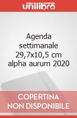 Agenda settimanale 29,7x10,5 cm alpha aurum 2020 articolo cartoleria