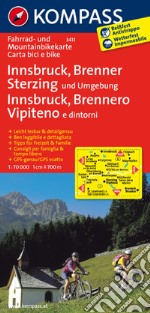 Carta cicloturistica n. 3411. Innsbruck, Brennero, Vipiteno 1:70.000 articolo cartoleria