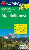 Carta escursionistica n. 77. Alpi Bellunesi, 1:50.000 art vari a