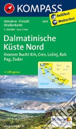 Carta escursionistica n. 2901. Costa Dalmata Nord, Krk, Cres, Losinj, Rab, Pag, Zadar. 1:100.000