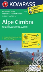 Carta escursionistica n. 631. Alpe Cimbra. Folgaria, Lavarone, Lusérn 1:25.000 art vari a