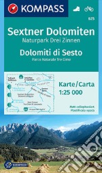 Carta escursionistica n. 625. Dolomiti di Sesto-Sextner Dolomiten 1.25:000. Ediz. bilingue