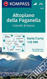 Carta escursionistica n. 649. Altopiano della Paganella, Dolomiti di Brenta 1:25.000 articolo cartoleria