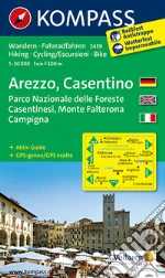Carta escursionistica n. 2459. Arezzo, Casentino 1:50.000. Ediz. multilingue art vari a