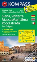 Carta escursionistica n. 2462. Siena, Volterra, Massa Marittima, Rocca Strada 1:50.000. Ediz. multilingue art vari a
