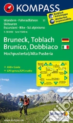 Carta escursionistica n. 57. Brunico, Dobbiaco, Alta Val Pusteria-Bru neck, Toblach, Hochpustertal. Adatto a GPS. Digital map. DVD-ROM art vari a