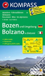 Carta escursionistica n. 54. Bolzano e dintorni-Bozen und Umgebung 1:50.000 articolo cartoleria
