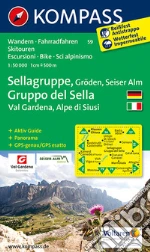 Carta escursionistica n. 59. Gruppo del Sella, Val Gardena, Alpe di Siusi-Sellagruppe, Gröden, Seiser Alm 1:50.000. Ediz. bilingue art vari a