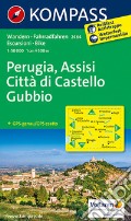 Carta escursionistica n. 2464. Perugia, Assisi, Città di Castello, Gubbio 1:50.000 art vari a