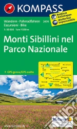 Carta escursionistica n. 2474. Monti Sibillini nel parco nazionale 1:50.000 art vari a