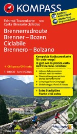 Carta cicloturistica tour n. 7051. Ciclabile Brennero-Bolzano-Vom Brenner bis nach Bozen articolo cartoleria