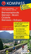 Carta cicloturistica tour n. 7051. Ciclabile Brennero-Bolzano-Vom Brenner bis nach Bozen art vari a
