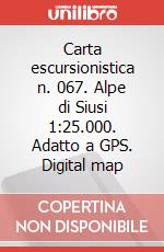 Carta escursionistica n. 067. Alpe di Siusi 1:25.000. Adatto a GPS. Digital map art vari a